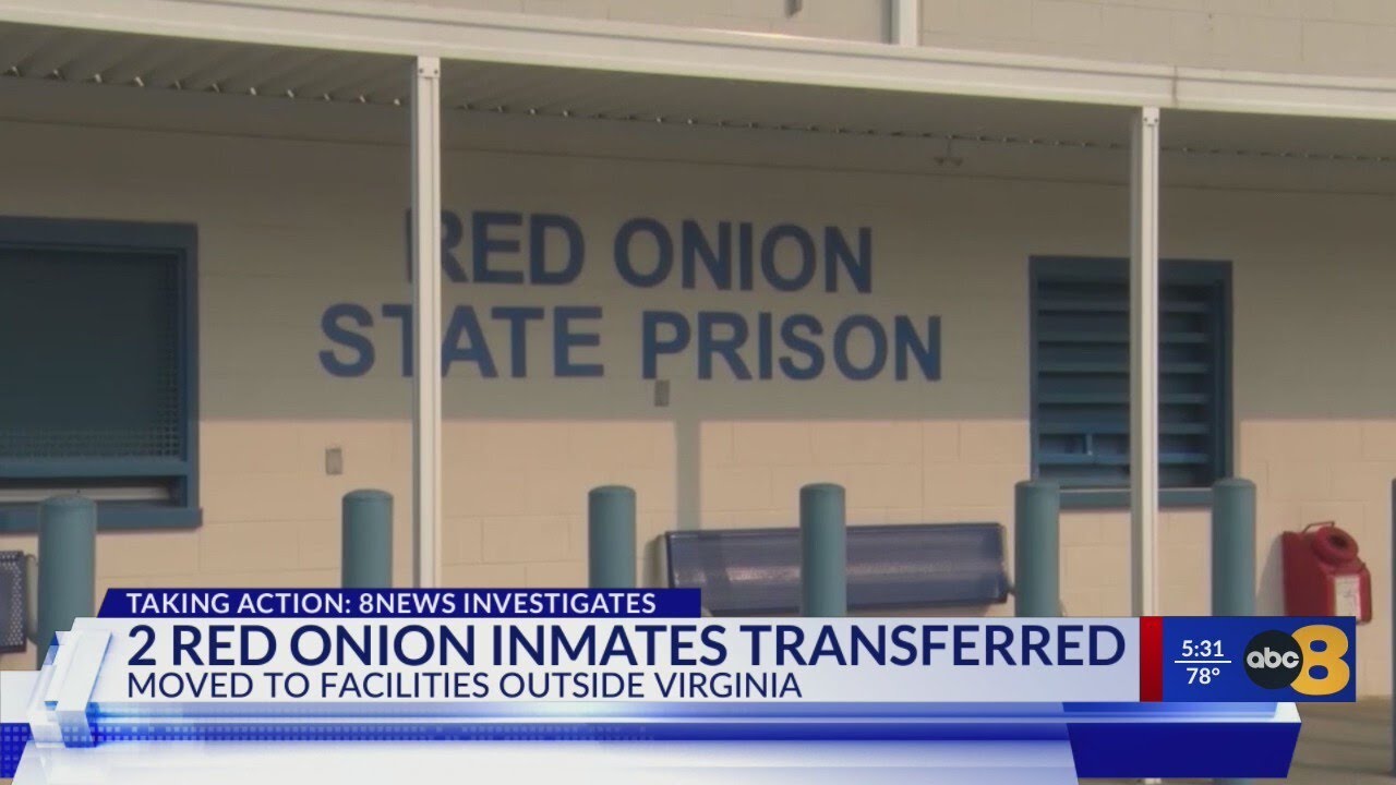 Two inmates who burned themselves at Red Onion State Prison transferred out of state
