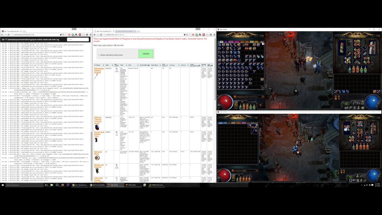 Stash Tab API Demo