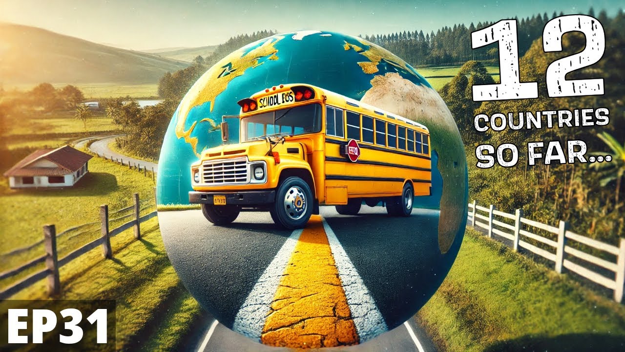 ARCTIC CIRCLE to the EQUATOR! (In a School Bus)