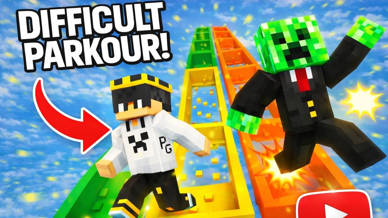 I Am Going To Defeat Nirmal OG 😹 | Super OP Parkour Race In Minecraft 