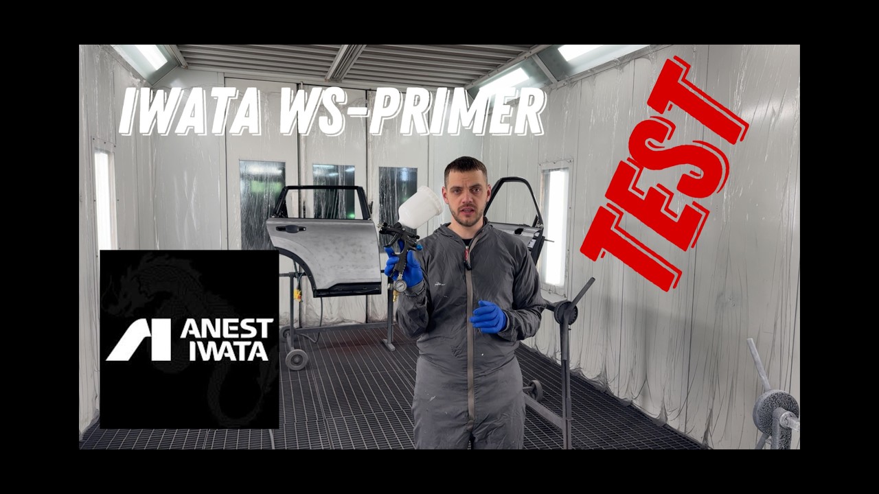 Новый пистолет Iwata WS-Primer wet on wet. Тест нового ствола.