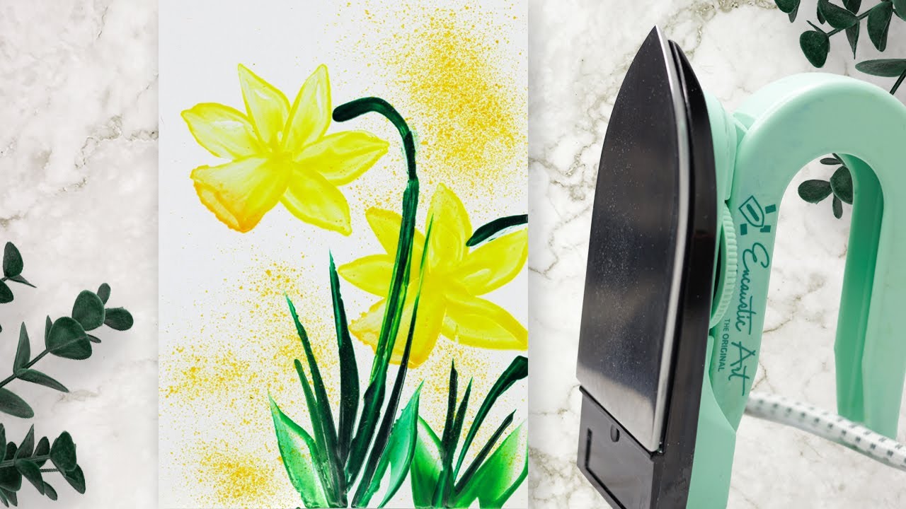 Encaustic - Osterglocken / Narzissen