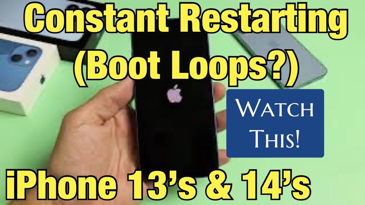 iPhone 13 и 14: постоянная перезагрузка и циклическая загрузка? Посмотрите!
