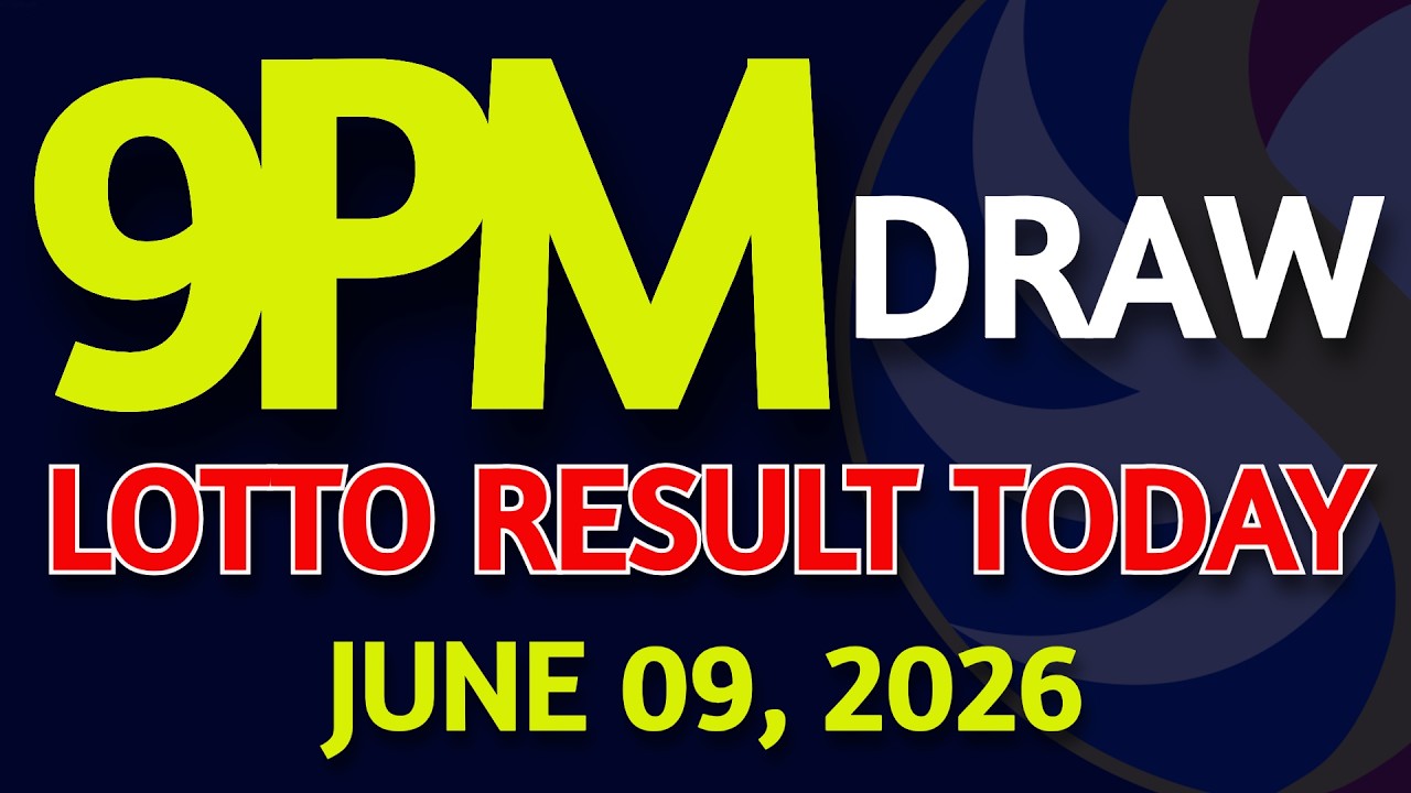 Lotto Result Today 9pm draw June 09, 2026 Tuesday PCSO