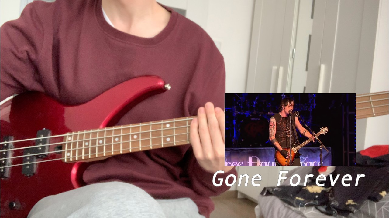 bass cover Gone Forever Three Days Grace