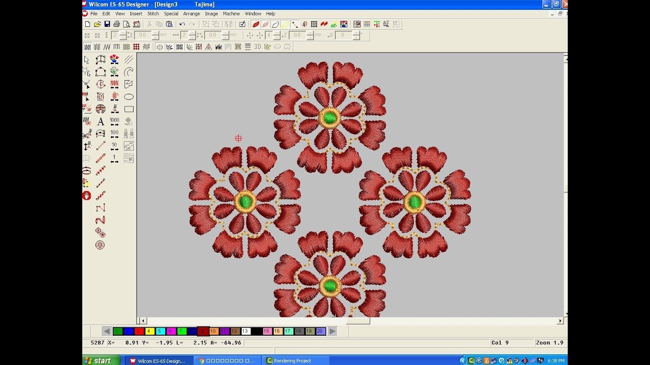 Wilcom Embroidery Designs || Embroidery Machine Design || Embroidery Work-103