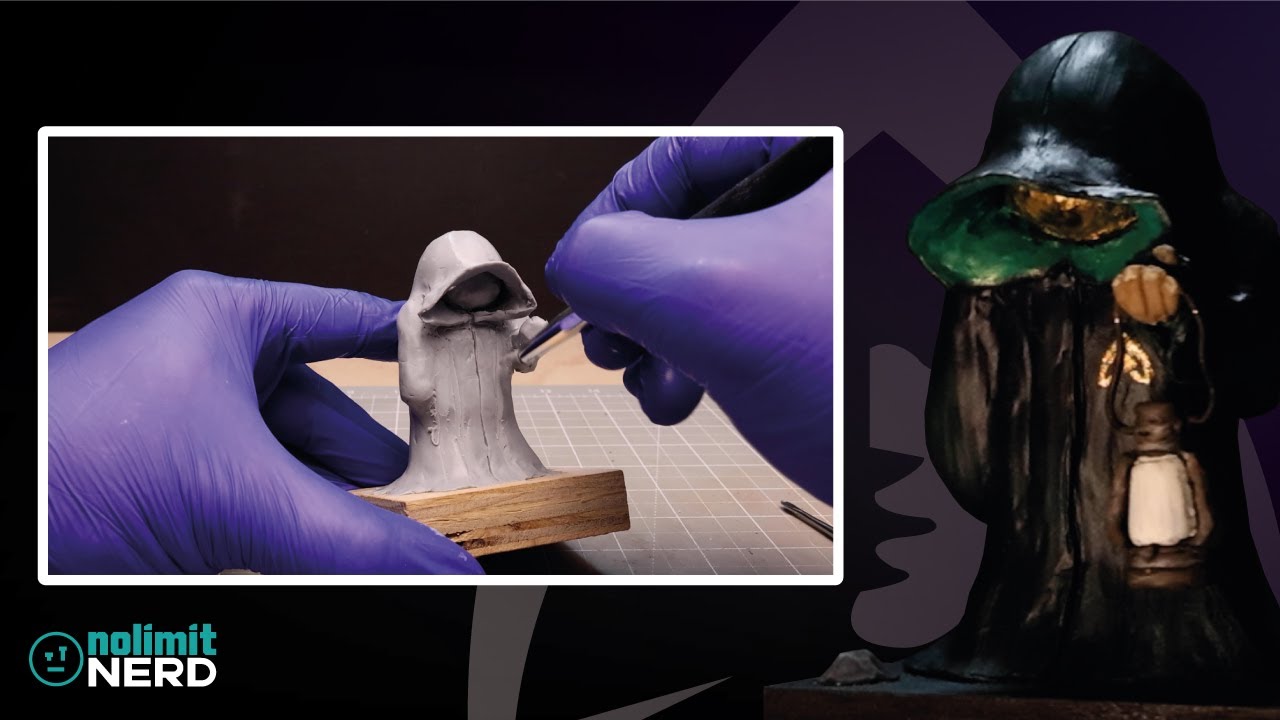 How to make a Miniature Cloaked Figure from The Traitors | Polymer Clay