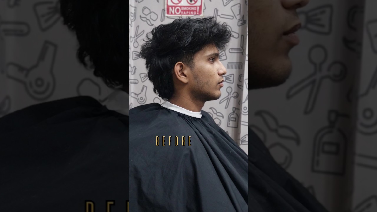 Modern Mullet  Trendy Mullet Haircut Transformation for Men #Shorts #modernmullet #TaperMullet