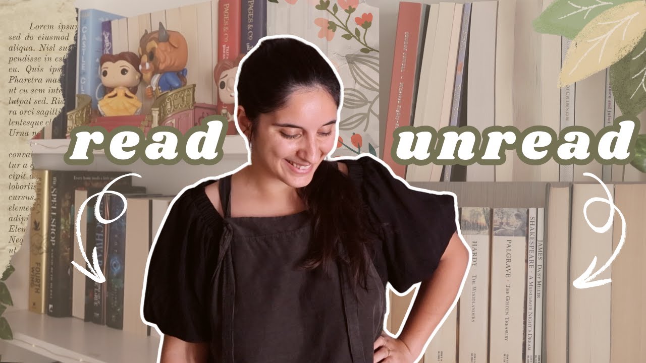 I turned around all my unread books! 📚 a little bookshelf tour 🌻 💗