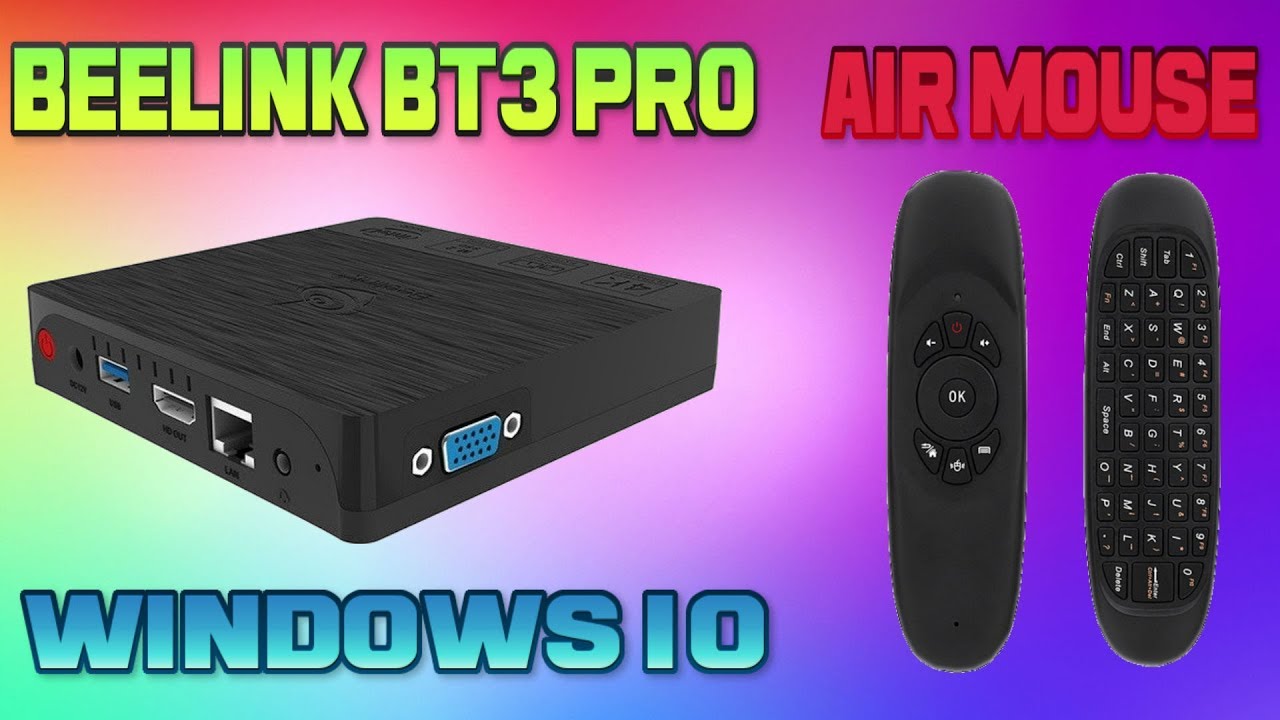 Обзор Beelink BT3 PRO + Air Mouse C120 / Мини ПК Windows 10 + Пульт с гироскопом и клавиатурой
