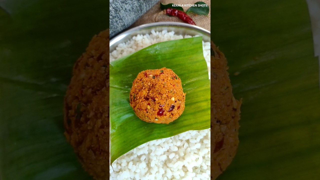 Just a little bit of this is enough to eat rice #shorts | Coconut Chutney Recipe