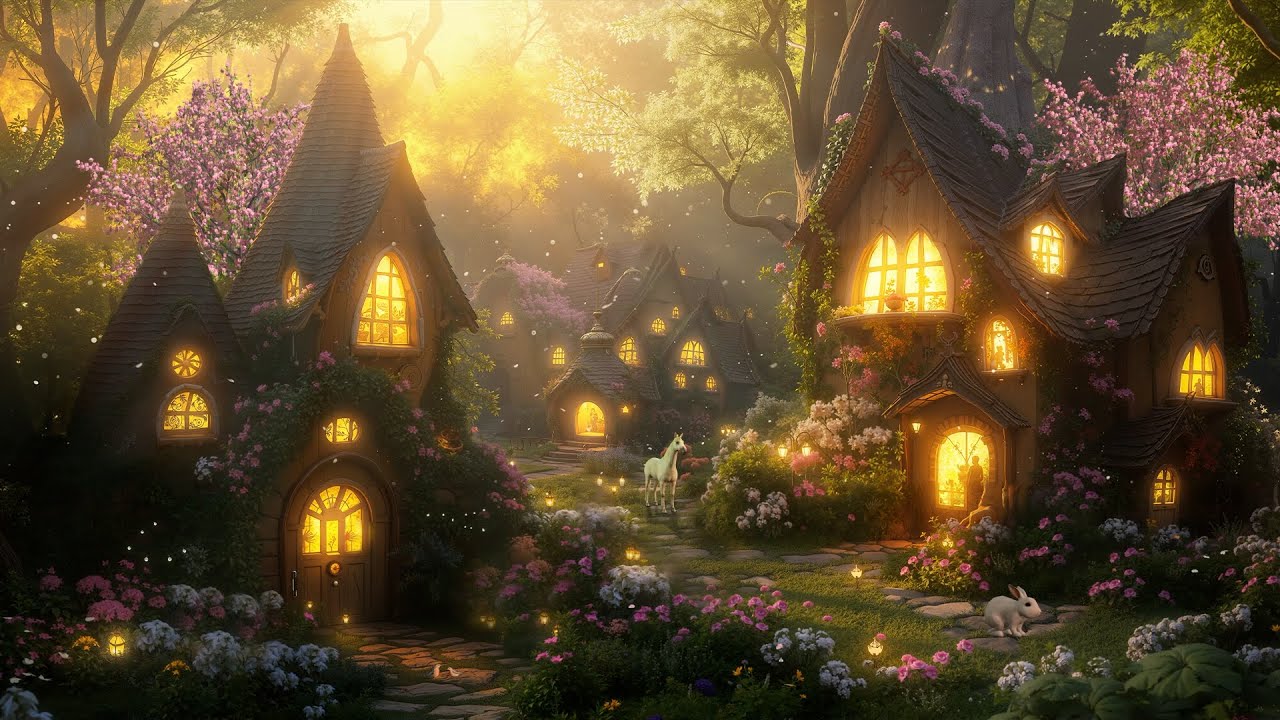 Hidden Forest Cabin 🌲 Mystical Melodies & Cozy Ambience | Relax, Sleep, Study