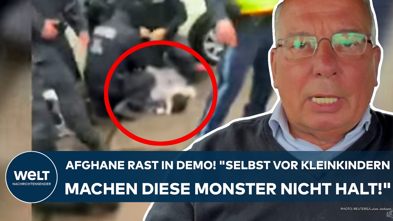 ANSCHLAG IN MÜNCHEN: Afghane rast in Demo! 