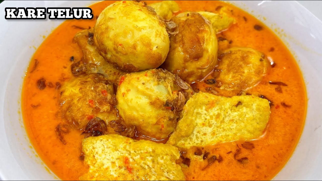 RESEP KARE TELUR DAN TAHU KHAS JAWA TIMUR  NIKMAT BANGET !!!