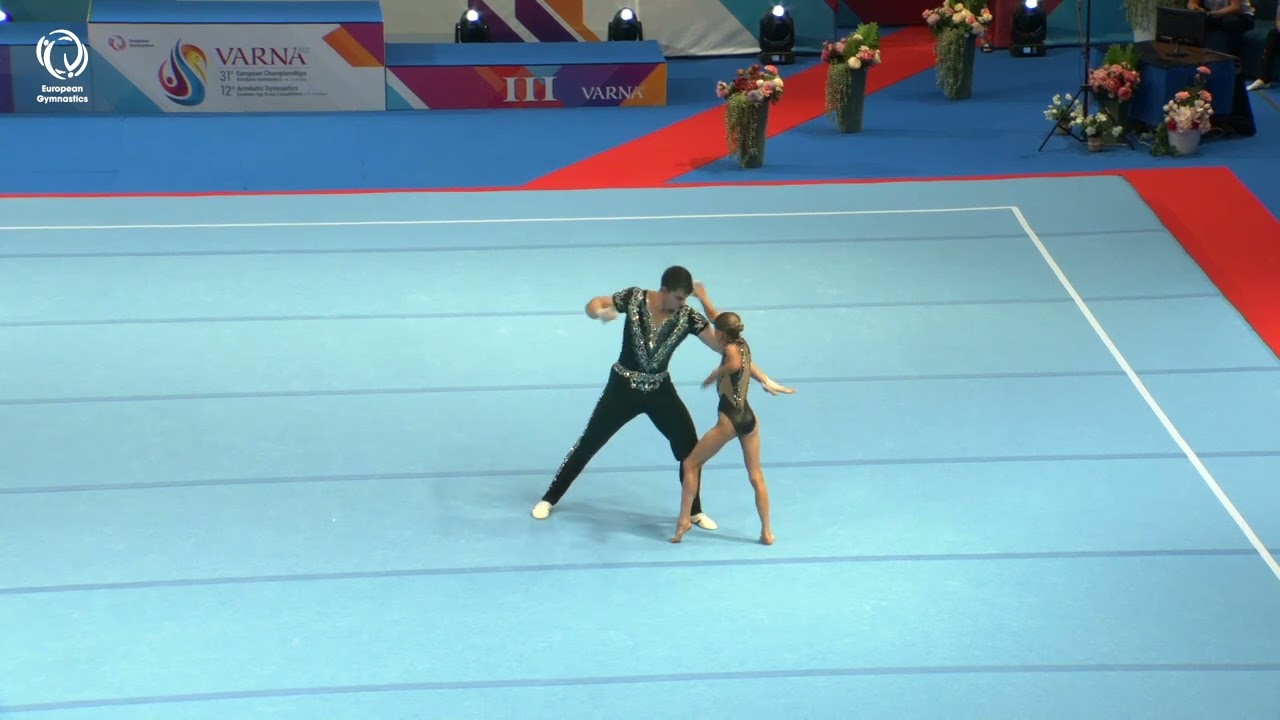 Ivan Labunets & Yevfrosyniia Kryvytska (UKR) - 2023 ACRO European Champions, Junior All-Around