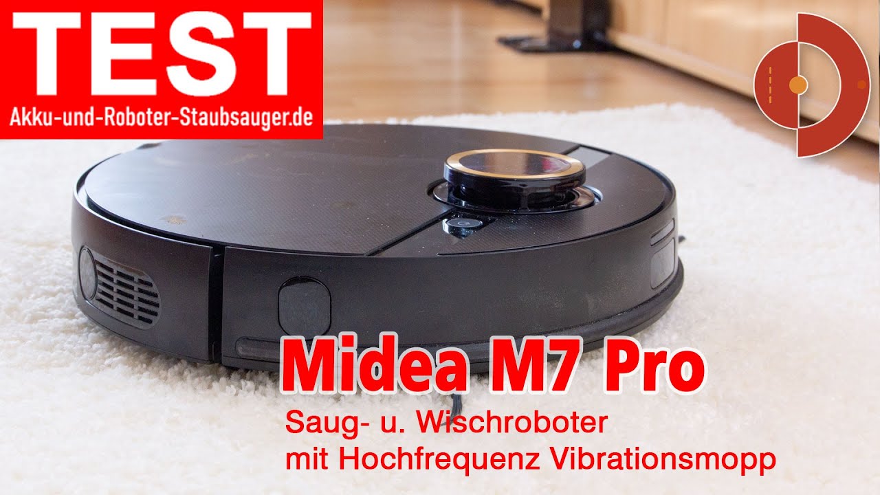 Midea M7 Pro Test - Günst. Saug- u. Wischroboter mit Hochfrequenz-Vibrationsmopp [ Saugroboter Test]