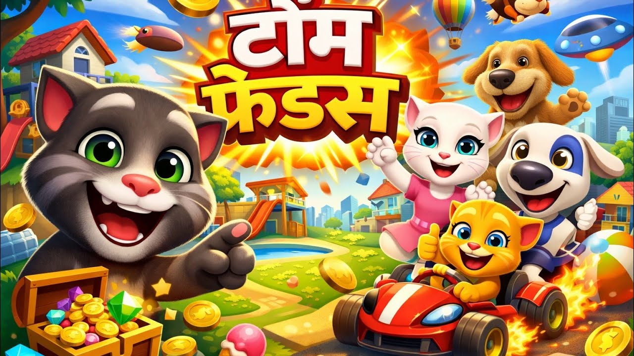आज Live 🔴 My Talking Tom Friends मजेदार गेमप्ले #10000views #1000subscriber #viral #games 