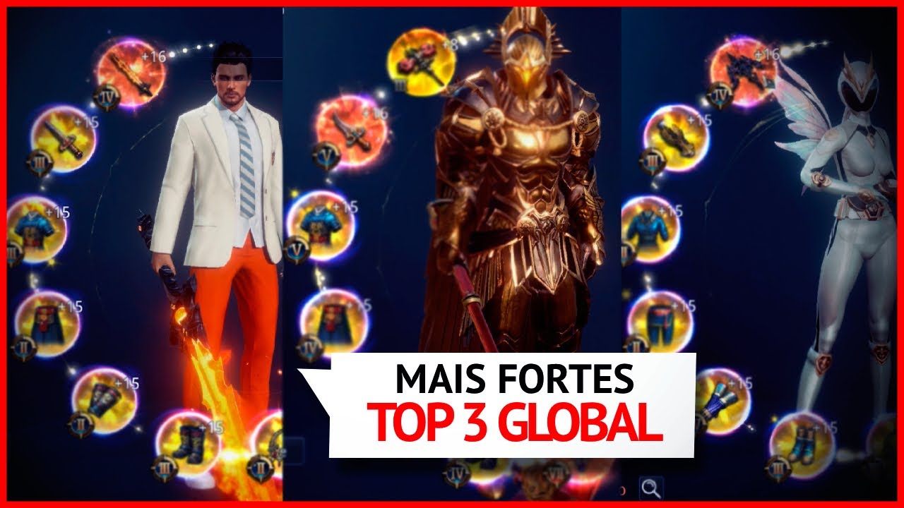 TOP 3 CONTAS MAIS FORTES DO GLOBAL? SO 740K+ INSANO - MIR4