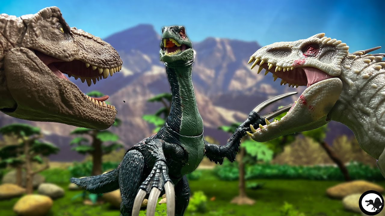 T-REX Vs INDOMINUS REX VS THERIZINOSAURUS🦖 Jurassic World| Dinosaur Toy Movie