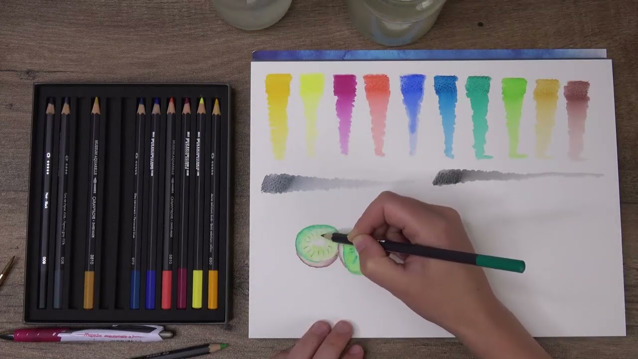 Le coffret de #crayons Museum Aquarelle de Caran D'Ache testé par Celine Vasseur