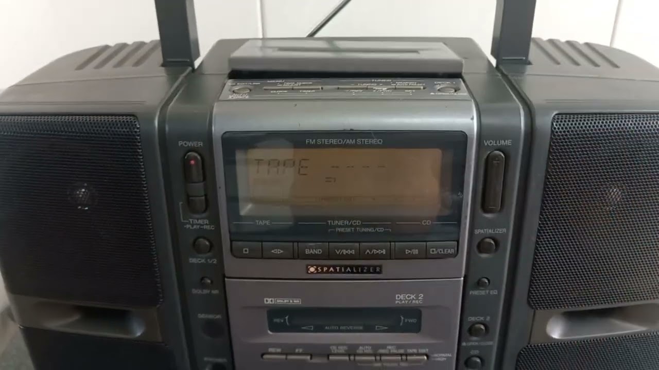 Đã bán! Cassette Panasonic RX-ST7 zin, đẹp, radio, 2 hộc băng và đĩa hát tốt, chất âm khỏi bàn.