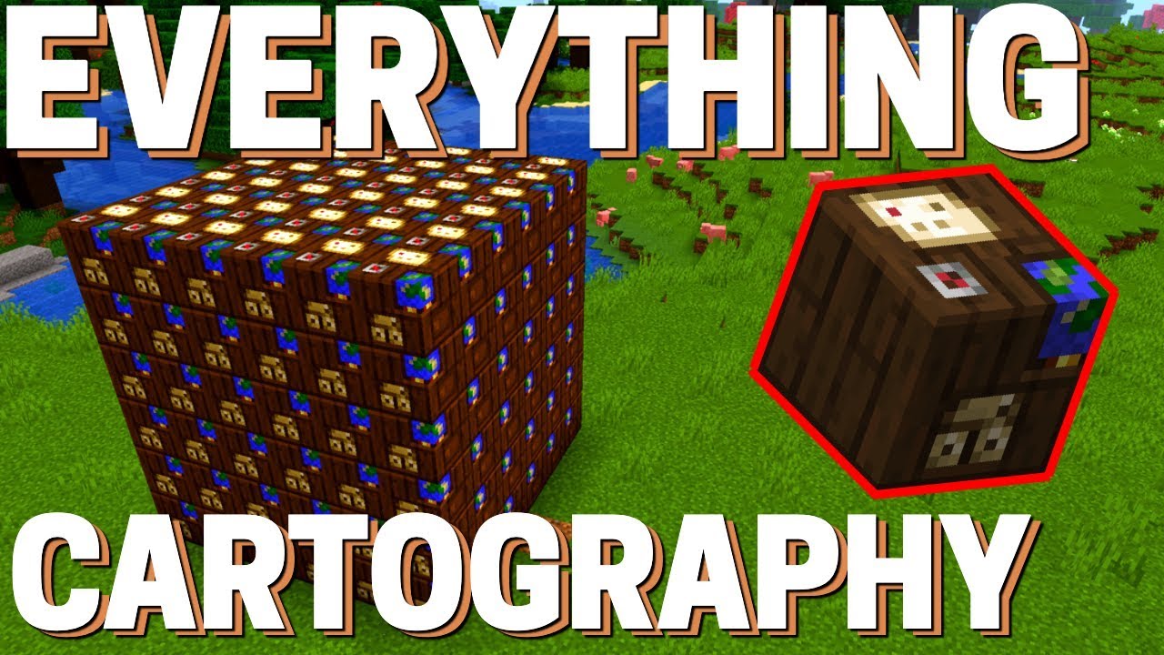 Minecraft Cartography Table: How to Use Maps & Cartography Table in Minecraft 1.14.4+ Avomance 2019