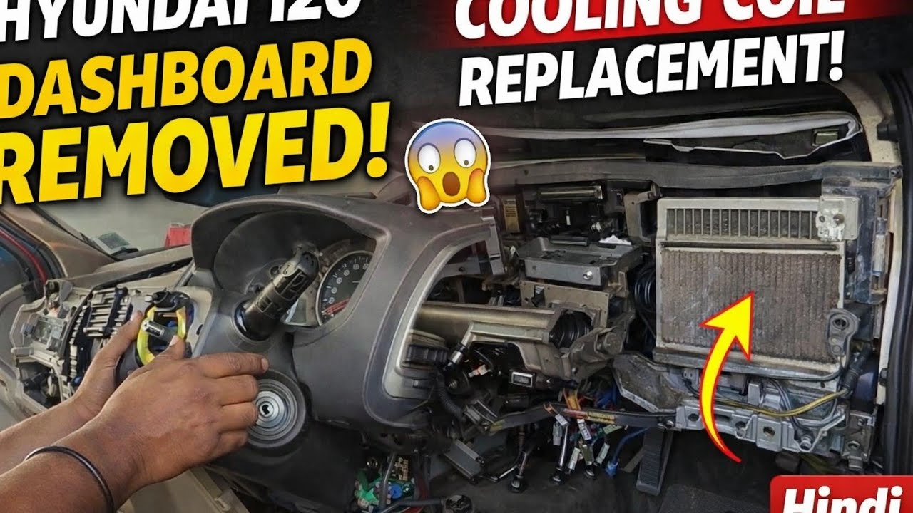 How to Fix Hyundai i20 A/C | Evaporator Coil Change & Dashboard Removal Explained #adityacarac
