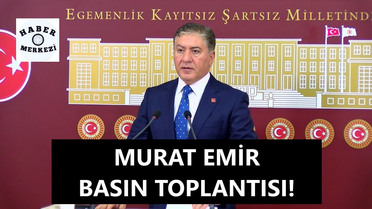 CHP Grup Başkanvekili Murat Emir TBMM'de açıklama yapıyor!