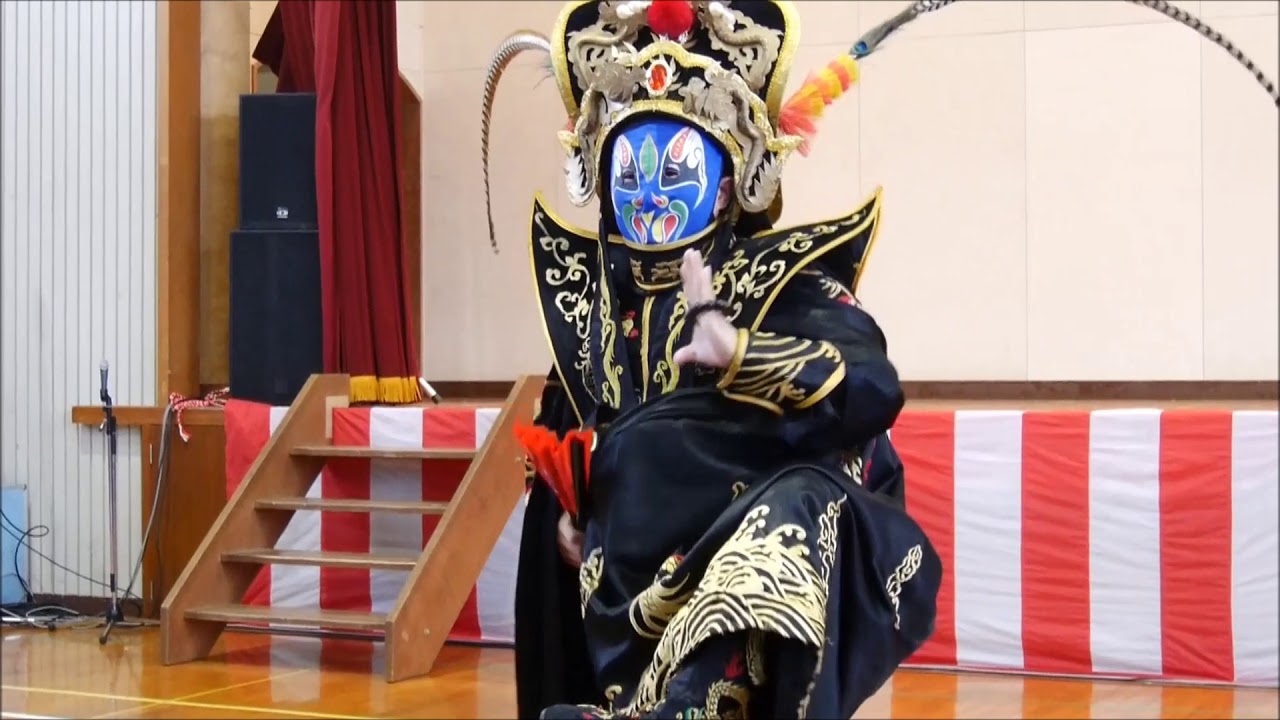 2017-10-15 変面ショー✨鈴田ふれあい祭り　姜鵬(きょうほう)さん