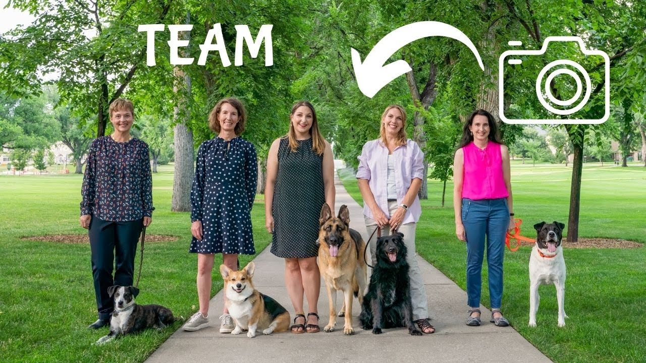 Staff Photos with DOGS for HABIC at CSU