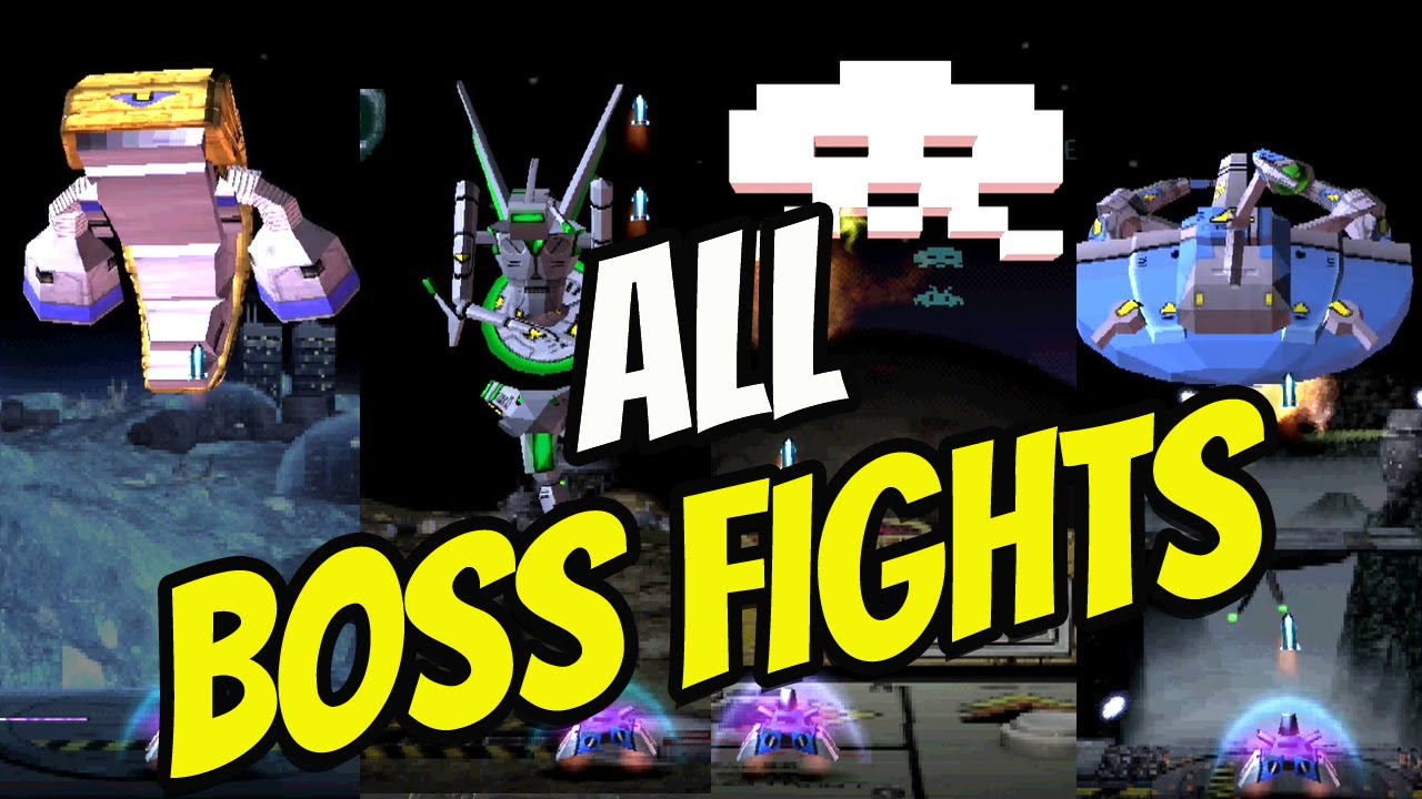 SPACE INVADERS 1999 (Activision) - All Bosses / All Boss Fights and Ending