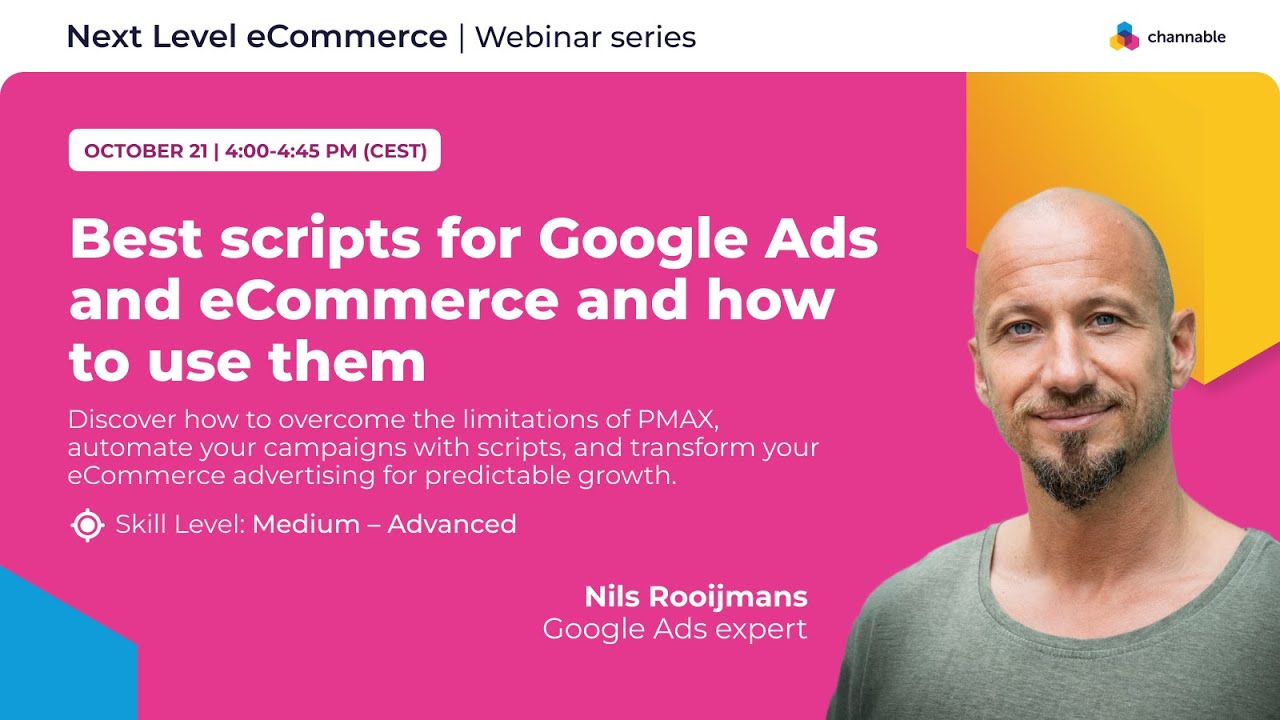 Best scripts for Google Ads and eCommerce and how to use them | Next Level eCommerce | Channable
