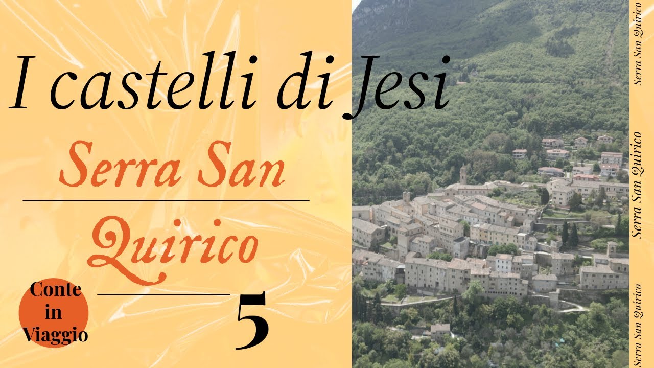 Borgo di Serra San Quirico, Ancona, Marche, video in 4k