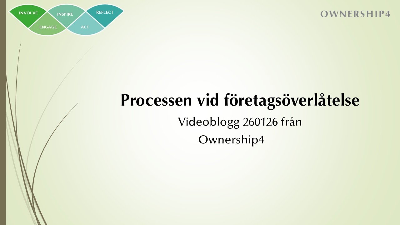 Processen vid företagsöverlåtelse