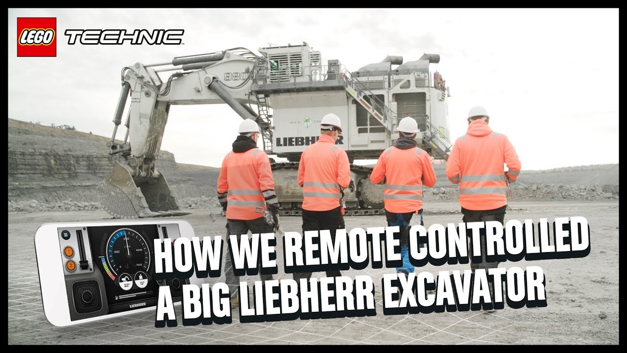How we controlled one of the world’s biggest excavators with our Control+ app | LEGO Technic