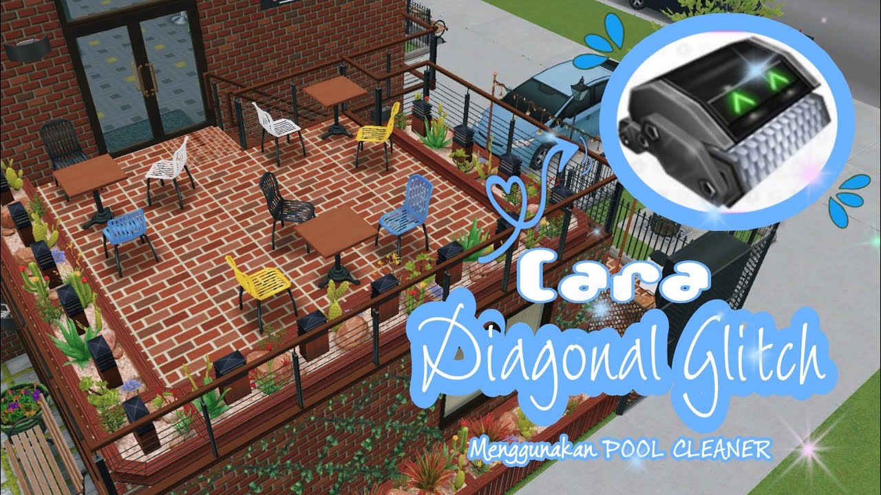 🌻 Cara Glitch DIAGONAL menggunakan POOL CLEANER 🛠️ | The Sims Freeplay Indonesia 🇮🇩
