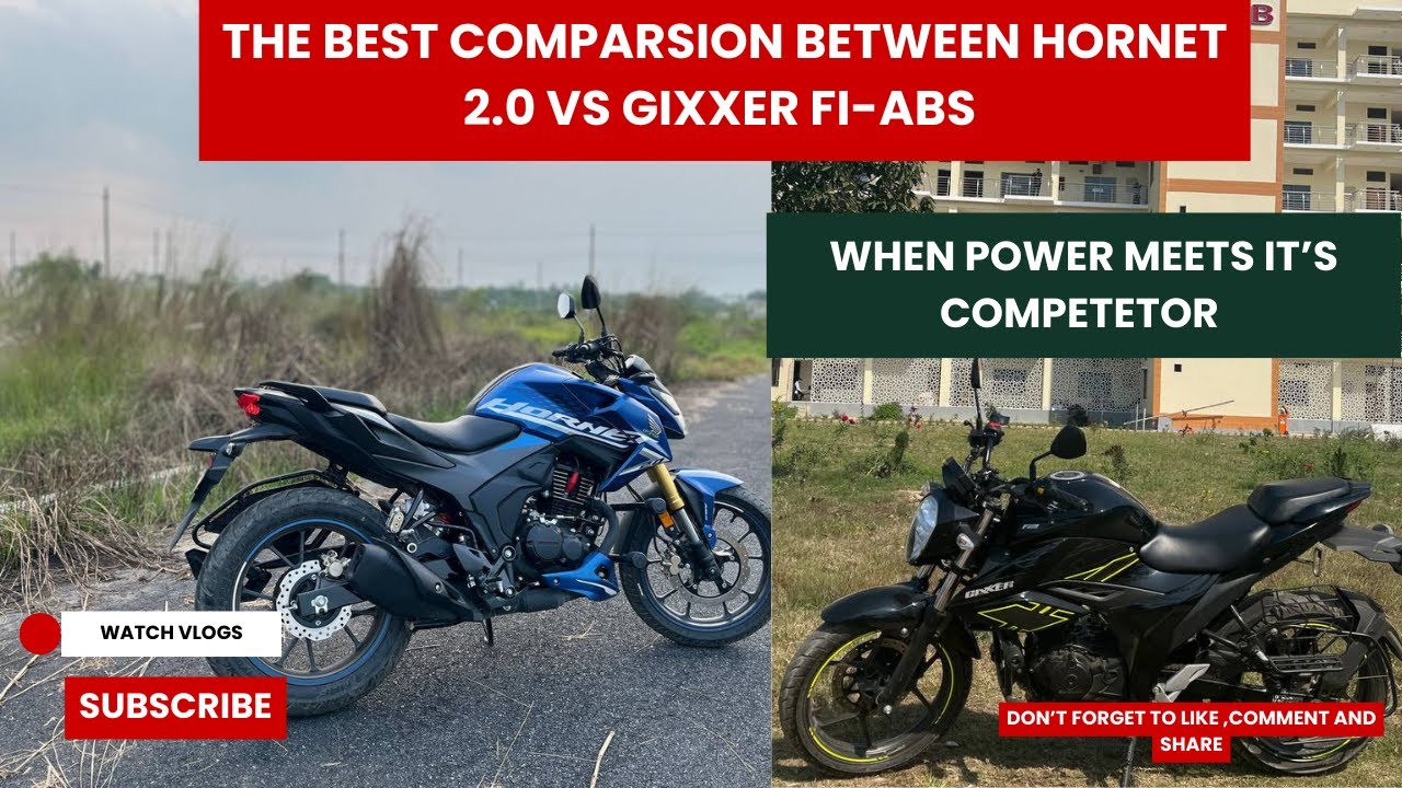 Ultimate comparison Between Hornet 2.0 VS Gixxer Fi-ABS. আপনি কোনটা নিবেন?