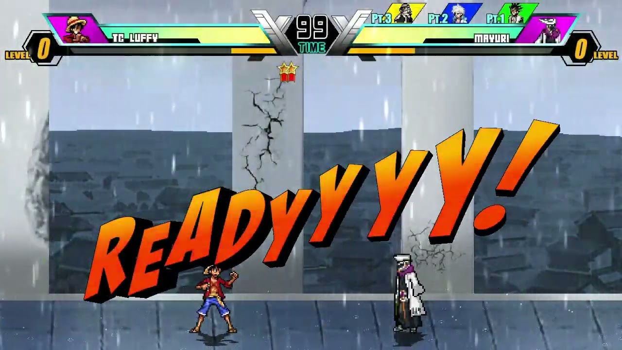 TC Luffy vs Byakuya,Kenpachi,Hitsugaya,Mayuri