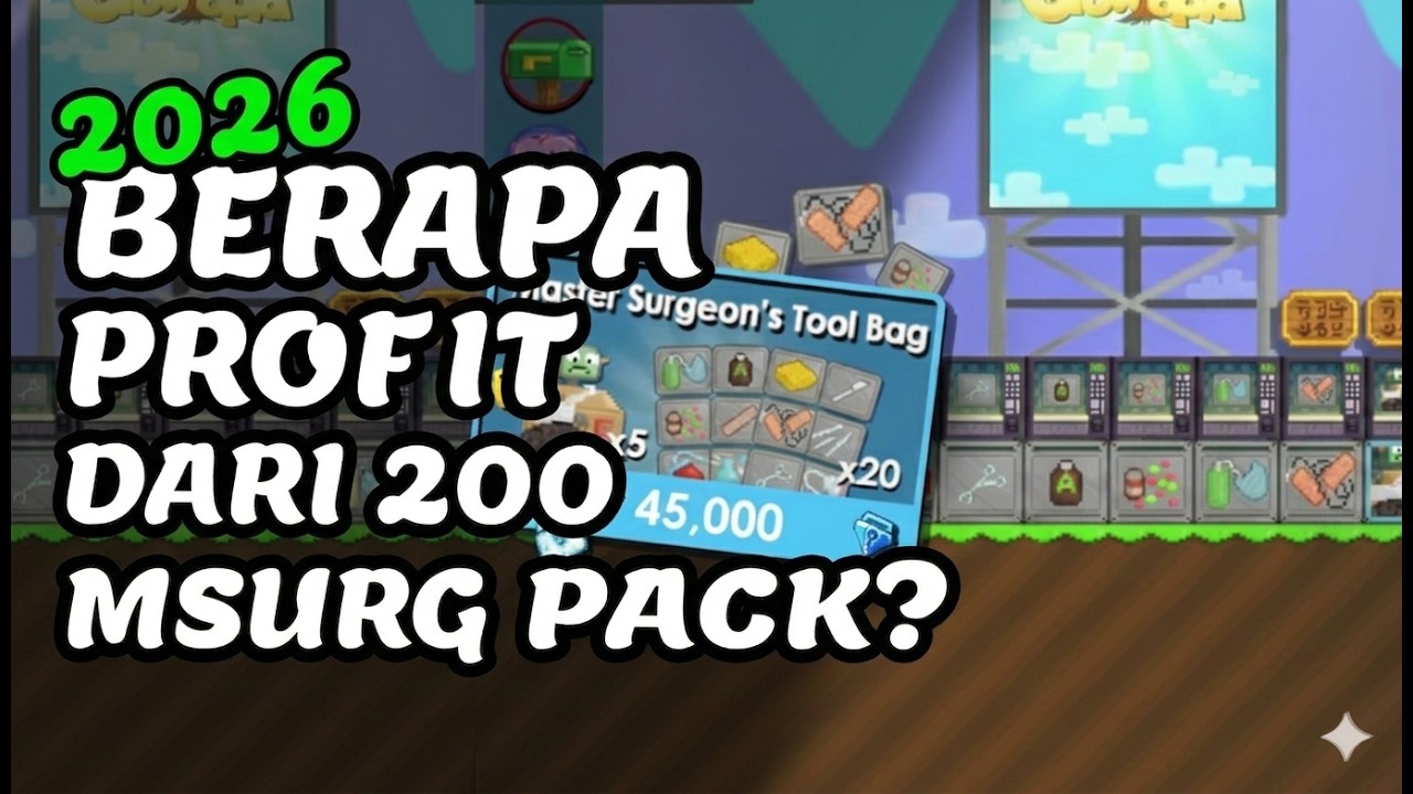 JUALAN 200 SURGERY PACK DI TAHUN 2026 MASIH PROFIT??? | Growtopia Indonesia