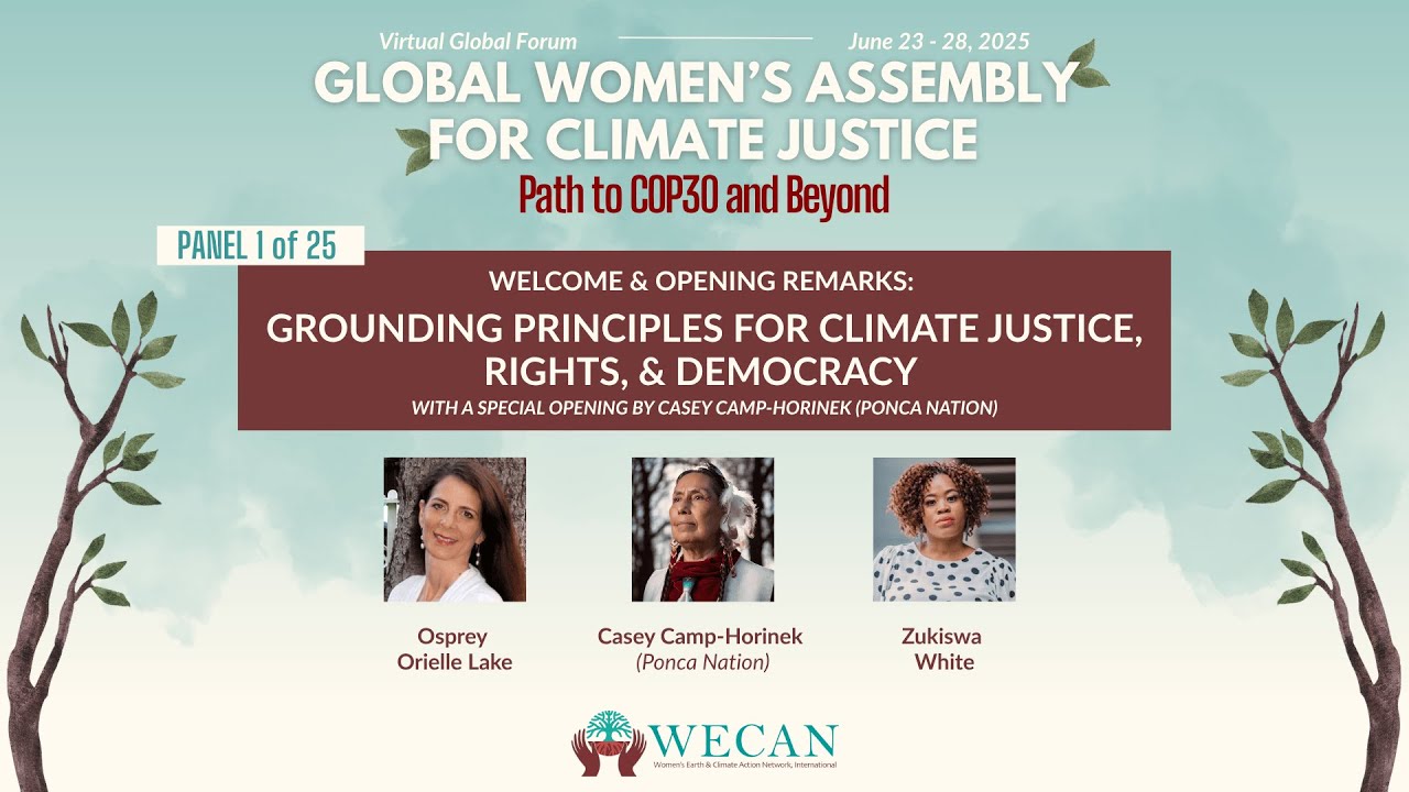 Grounding Principles For Climate Justice, Rights, & Democracy with a Special Opening – Panel 1 of 25