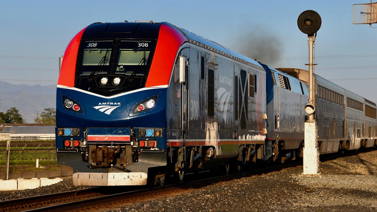 ALC-42 Charger Locomotives on the Amtrak Coast Starlight Train: California