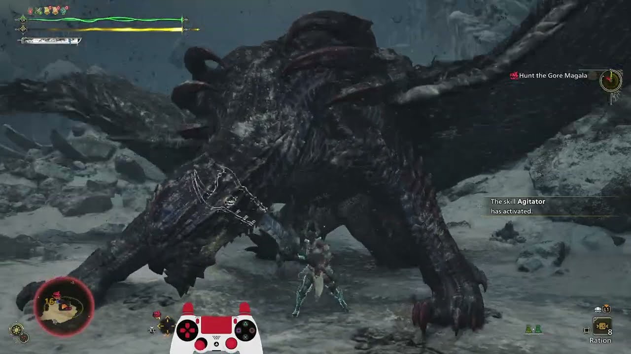 MHWilds Greatsword 6* Misty Depths Gore Magala TA wiki 5:41 Guard Kick MM playstyle (practice run)