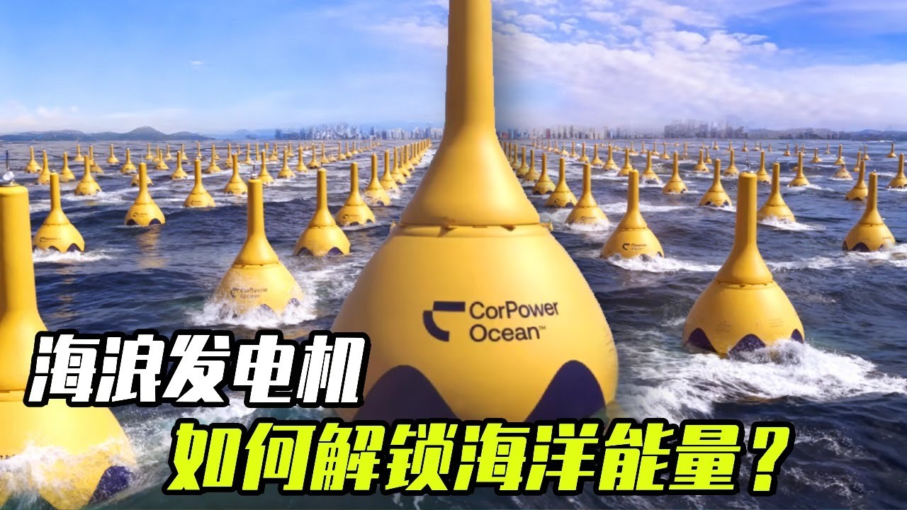 一个浮标，如何解锁海洋能量？和大海硬碰硬模仿人类心脏压缩空气来循环储能，和大海一起同频跳动！ #波浪能发电