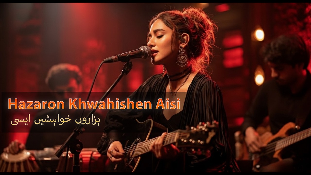 Hazaron Khwahishen Aisi | ہزاروں خواہشیں ایسی | Mirza Ghalib Ghazal | Classical Urdu Poetry