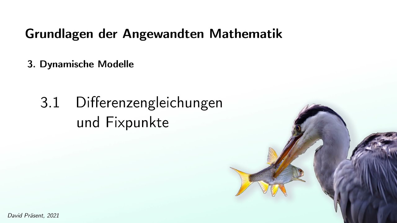 3.1 - Dynamische Modelle:  Differenzengleichungen und Fixpunkte