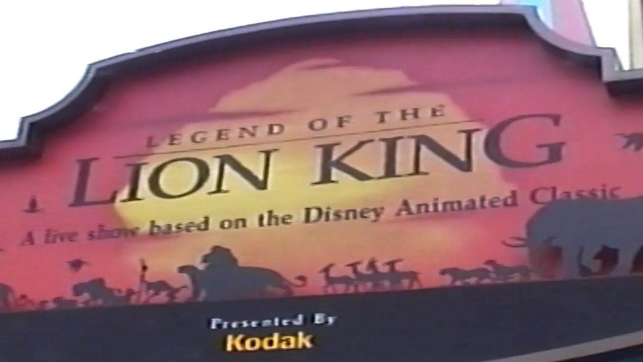 Walt Disney world 1998 Legend of the Lion King