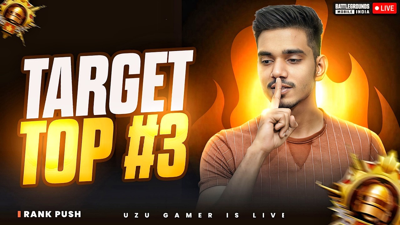 KAB HOGA TOP 3 ? | CONQUEROR RANK PUSH DAY 29 | BGMI LIVE | UZU GAMER