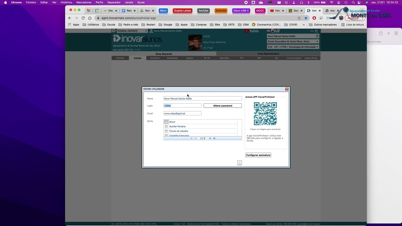 04.  Mudar Password Inovar
