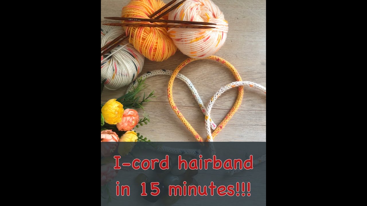 Super quick DIY gift tutorial: I-cord headband in under 15 minutes!!