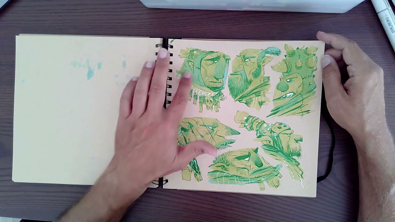 Brett Bean Sketchbook walk through Volume 3